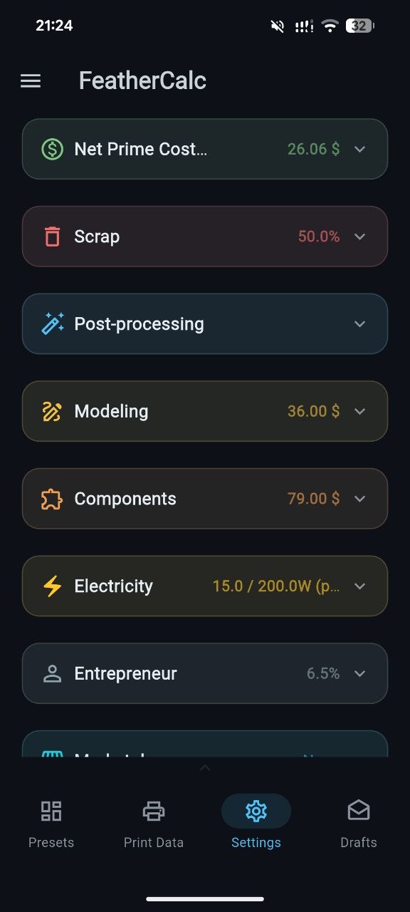 Settings on Android